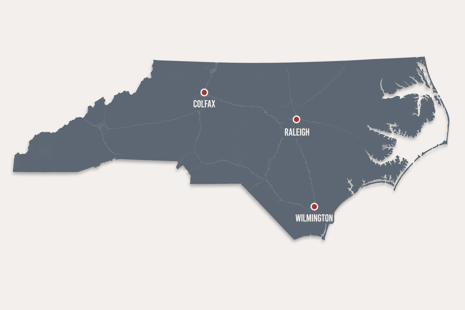 M&N Construction Supply locations across North Carolina